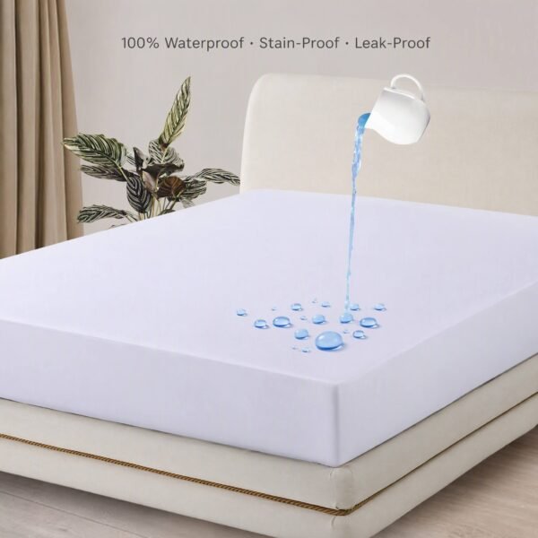 vinyl waterproof fitted mattress protector